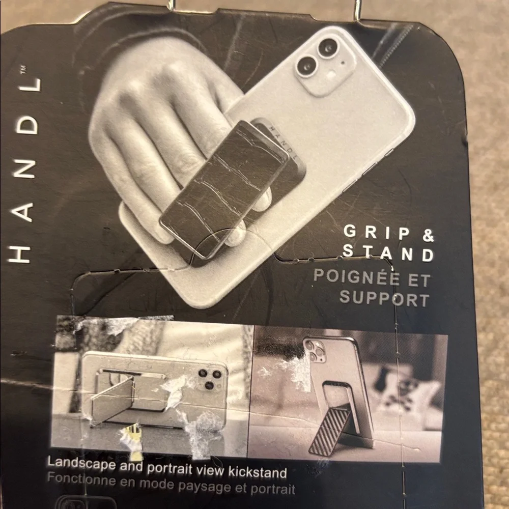 Black Phone Grip & Stand